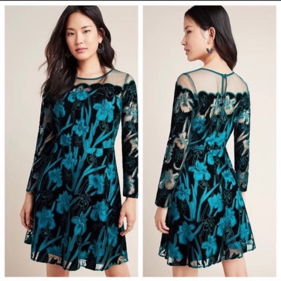 Anthropologie Dresses Anthropologie Eva Franco Velvet Dress Poshmark